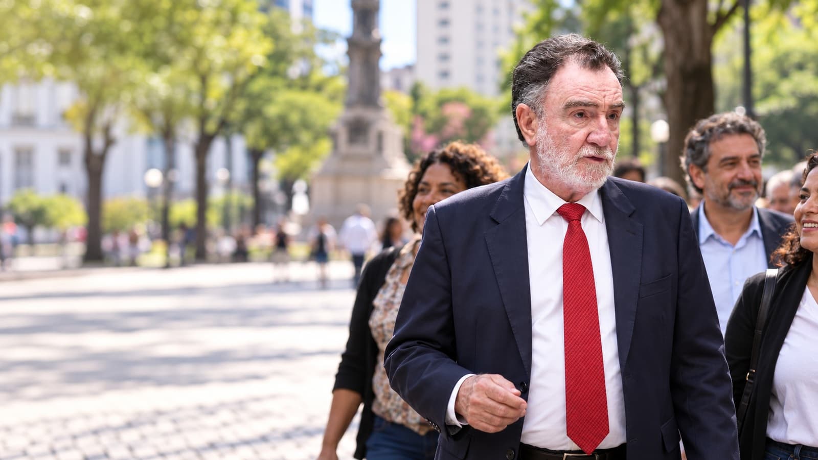 Patrus Ananias caminha com apoiadores em Belo Horizonte após a eleição de 2026